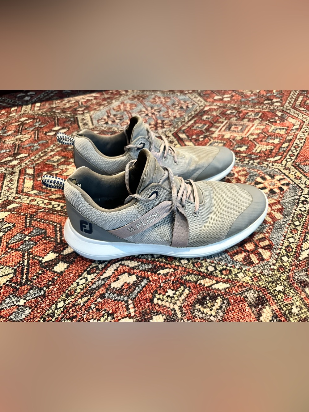 FootJoy Men's Flex Spikeless Golf Shoes Gray Size 8M
